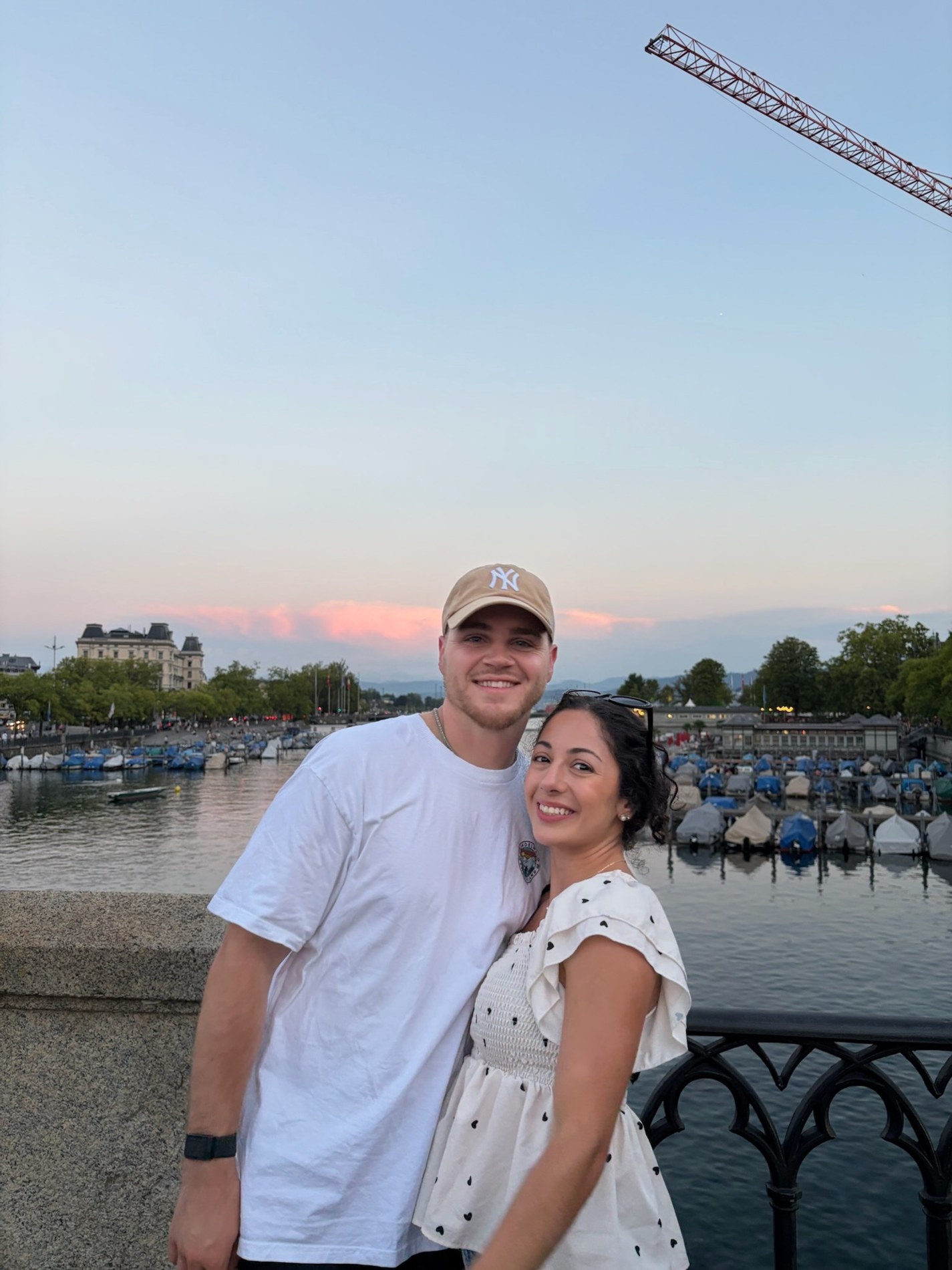 Alex and Ana by the water during their August travels